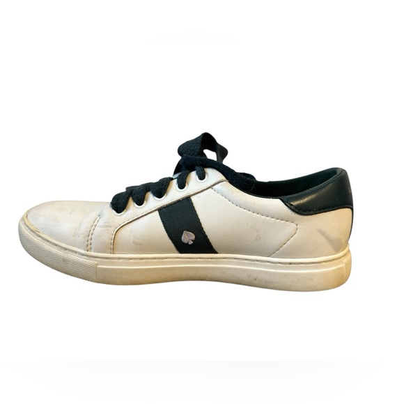 Kate Spade Iggy Low Top Court Sneakers White / Peacock Sapphire Green - Picture 8 of 15